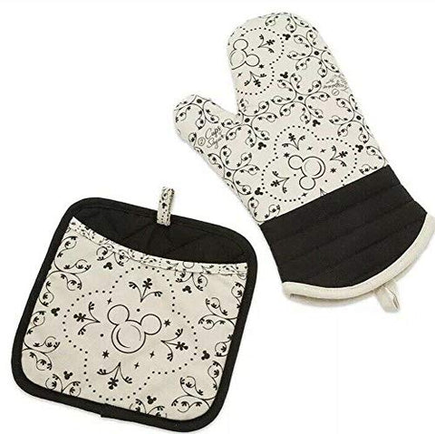 Disney Parks Mickey Mouse Icon Oven Mitt and Potholder Set