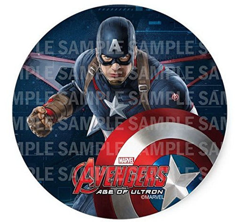 Avengers Captain America Birthday Edible Image Photo 8" Round Cake Topper Sheet Personalized Custom Customized Birthday Party