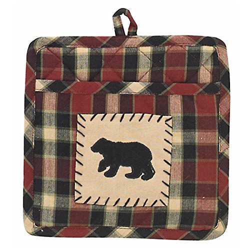 Park Designs Concord Bear Patch Potholder with Pocket