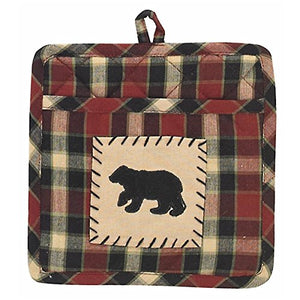 Park Designs Concord Bear Patch Potholder with Pocket