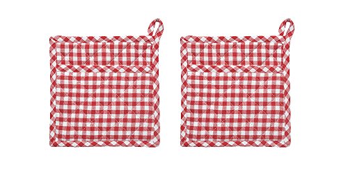 Now Designs Classic Potholders, Set of Two, Gingham