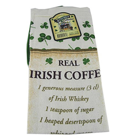 Irish Coffee Tea Towel with Pot Holder