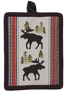 Kay Dee Designs Simple Living Moose Printed Woven Potholder