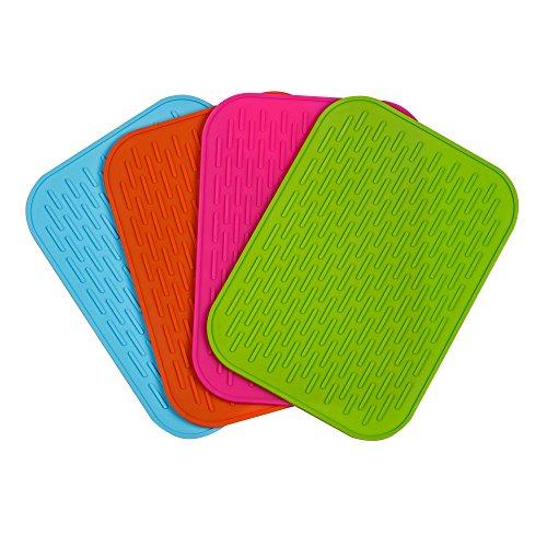 (Super Value Set Of 4) High Quality Silicone Trivets / Pot Holder / Coaster / Placemat / Hot Pad