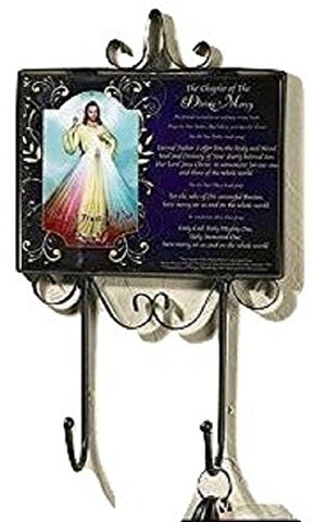 Divine Mercy Jesus Decorative Wall Key Holder