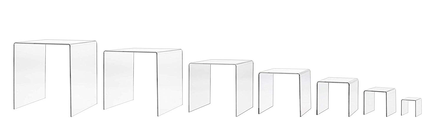 Marketing Holders Riser Set Perfect Display Stands Qty 2, 7 Piece Riser Set