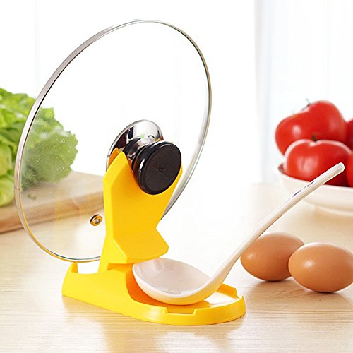 1PCS Multifunction Foldable Pot Pan Spoon Lid Storage Stand Holder Rack Utensil Cooking Kitchen Wave Convenient By Martial