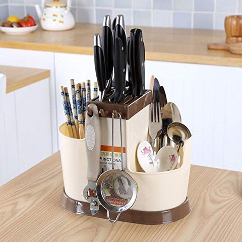 Best Quality - Utensil Sets - Multi-functional Kitchen Storage Organizer Holder Rack For Chopsticks Tableware - by SeedWorld - 1 PCs