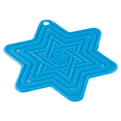 Star of David Silicone Trivet - Heat Proof Magen Dovid Pot Holder and Tray - Protects Counters, Tables and Tablecloths - by The Kosher Cook