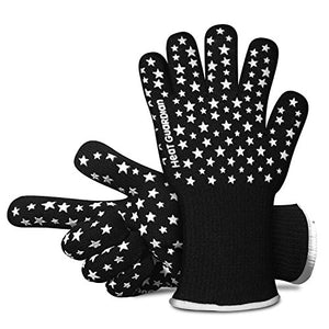 Heat Guardian Heat Resistant Gloves – Protective Gloves Withstand Heat Up To 932? – Use As Oven Mitts, Pot Holders, Heat Resistant Gloves for Grilling
