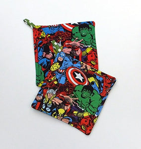 Marvel Avengers Comic Book Potholder Set of 2