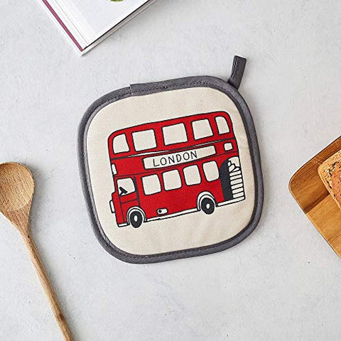 London Icons Pot Grab/Pot Holder - 100% Cotton - Made in Britain