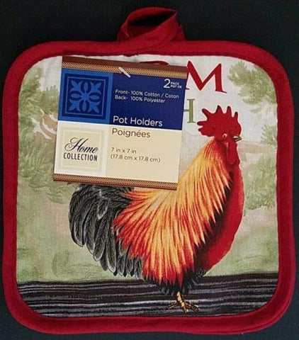 The Pecan Man ,Kitchen Tool Farm Fresh Rooster Theme 2 Potholders