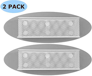 Premium Magnetic Basket Magnetic Pencil Holder Magnetic Locker Accessories Magnetic Marker Holder Locker Organizer - 7.8" Wide - 6 Strong Magnets - 2 Pack - White