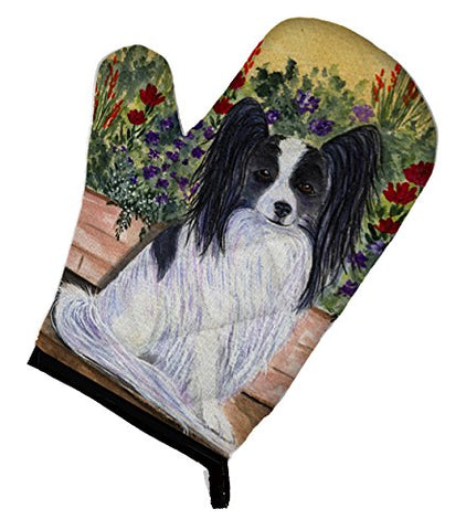 Caroline's Treasures SS8210OVMT Papillon Oven Mitt, 12" by 8.5", Multicolor