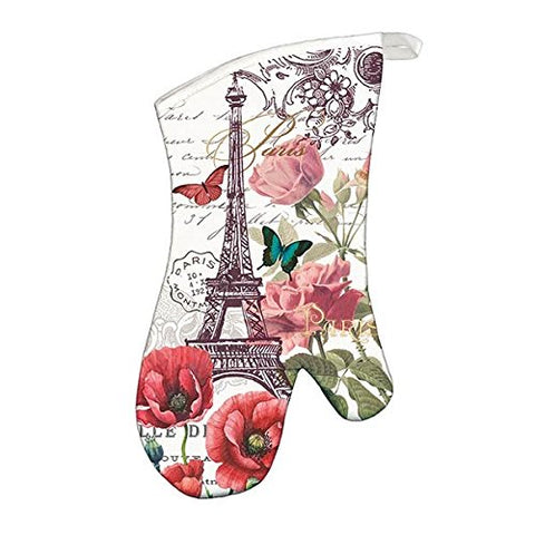 Michel Design Works Padded Cotton Oven Mitt, Toujours Paris