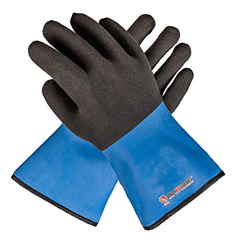 Grill Armor Extreme Heat Resistant Waterproof Oven Gloves - EN407 Certified 932F with Hot Liquid Protection - Cooking Gloves for BBQ, Grilling, Baking