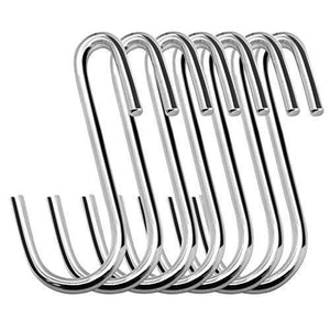 30 Pack Agilenano Heavy Duty S Hooks Pan Pot Holder Rack Hooks Hanging Hangers S Shaped Hooks for Kitchenware Pots Utensils Clothes Bags Towels Plants