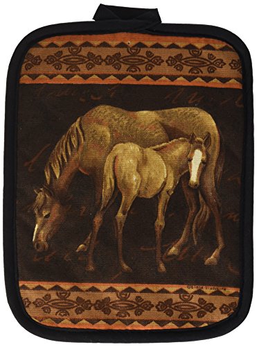 Kay Dee Designs Mare and Foal Horses Potholder