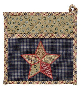 VHC Brands 12262 Arlington Patchwork Star Pot Holder