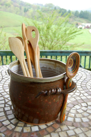 Kitchen Utensil Holder in Brownstone