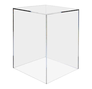 Marketing Holders Display Cube Pedestal Art Sculpture Stand 12"w x 12"d x 16"h Clear