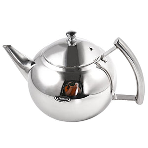 Tea Pot, Newness Polished Stainless Steel Teapot with Lid, Tea Kettle for Home, Teapot with Tea Filter, 45 Ounces(1.35 Liters)