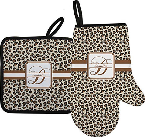 RNK Shops Leopard Print Oven Mitt & Pot Holder (Personalized)