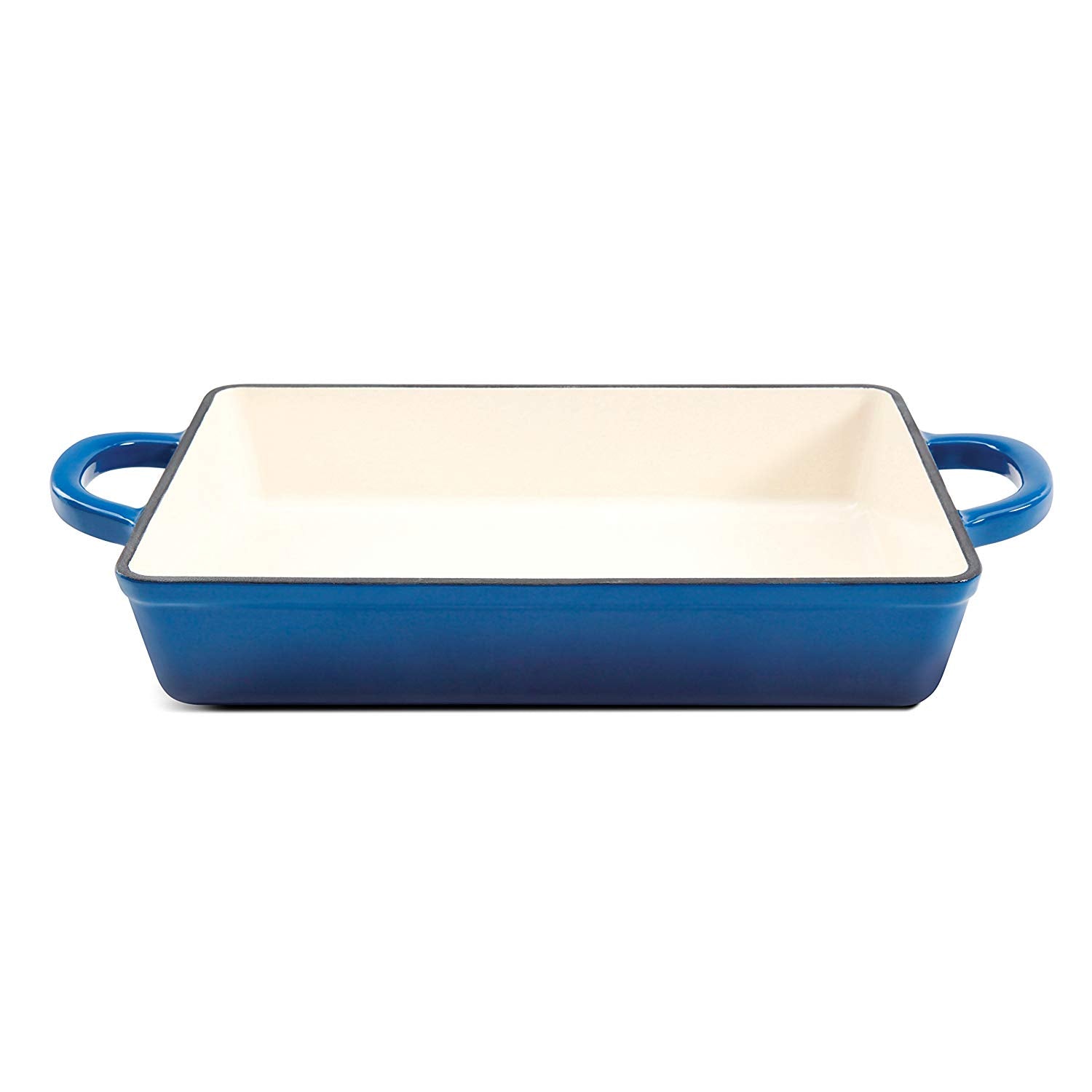 Crock Pot Artisan Enameled Cast Iron 13-Inch Lasagna Pan, Sapphire Blue