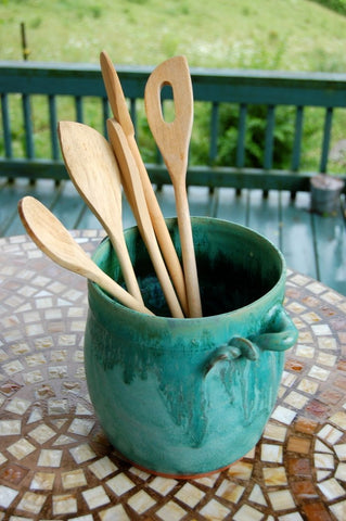 Turquoise Utensil Holder - Made to Order