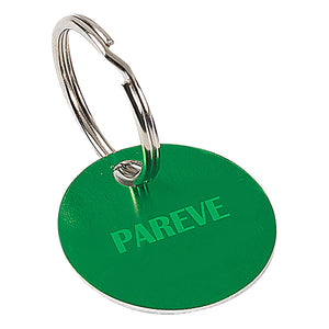 Parve Green Keyrings – Key Chain Ring to Kosher Tag and Label Utensils, Cutlery and Kitchen Items - Color Coded Kitchen Tools by The Kosher Cook