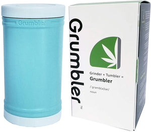 MyGrumbler.com Grumbler - Medical Herb and Accessory Storage Case w/Detachable Grinder, Pre-Roll Protector, Grinds Funnel. Smell Proof, Food Safe, Child Resistant