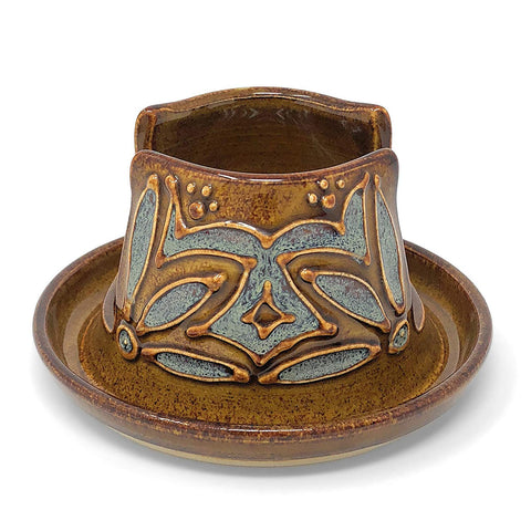 AshenWren Ceramics Sponge Holder, Amber