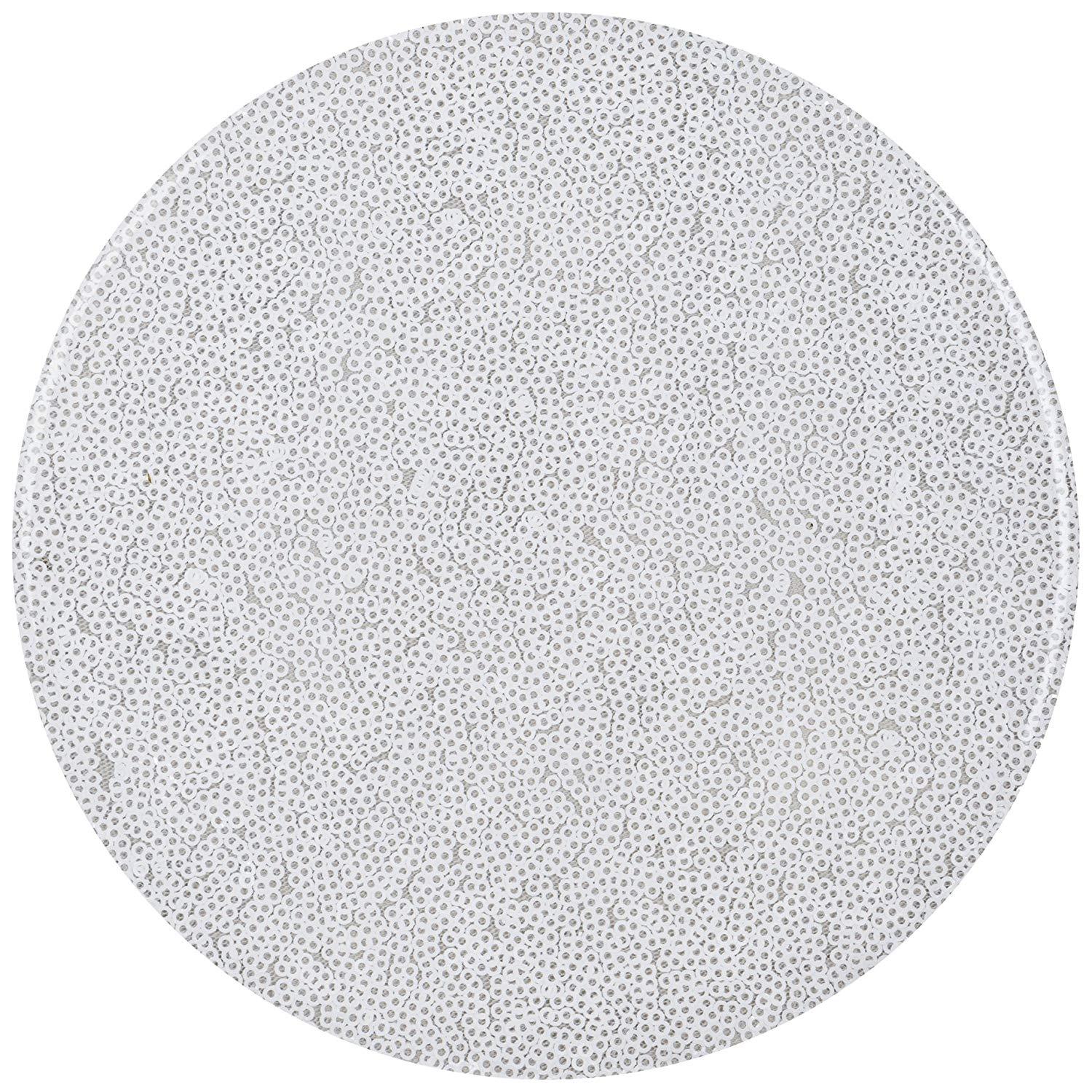 Aprons by JeM Sequin Silicone Trivet – White – 8in
