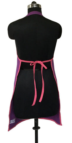 Lushomes Royal Lilac and Rasberry Bi-color Apron Set (8 pcs)