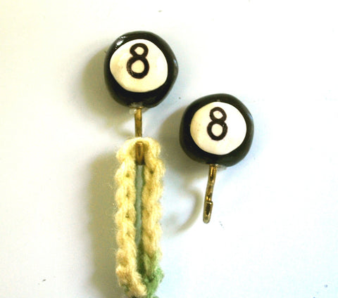 8 Ball Kitchen Refrigerator Magnets for Potholders