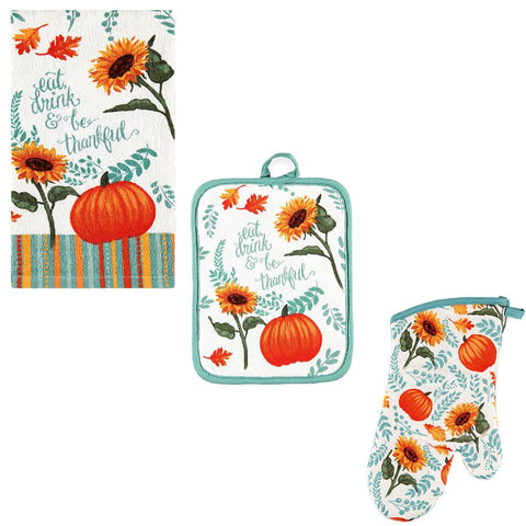 Harvest Delight Kitchen Towel, Oven Mitt and Pot Holder