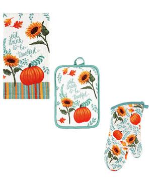 Harvest Delight Kitchen Towel, Oven Mitt and Pot Holder