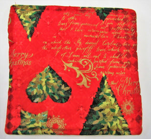 Beautiful handcrafted Christmas fabric pot holders