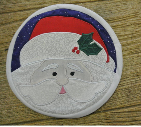 Christmas Pot Holder Round - single