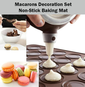 Macarons Decoration Set Macaroon Baking Mat Bake Dessert Baker Decorate Easy