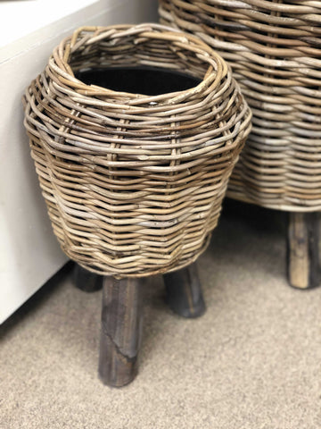 Rattan Planter Stand - Small