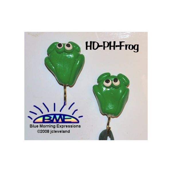 Green Frog Pot Holder Kitchen Magnets, Fridge Magnets, Refrigerator Magnets, Potholder Magnets
