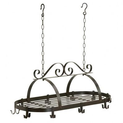 Wrought Iron Hanging Kitchen Pot Holder Rack 10035603 Free Shipping