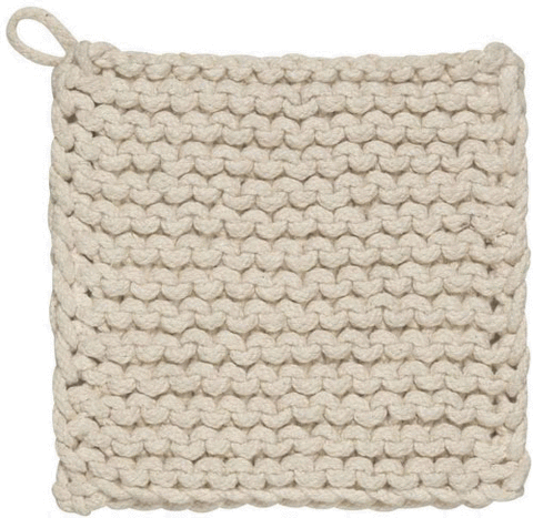 Natural Crochet Pot Holder