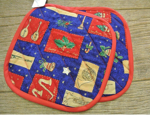 Christmas Pot Holders Music Theme