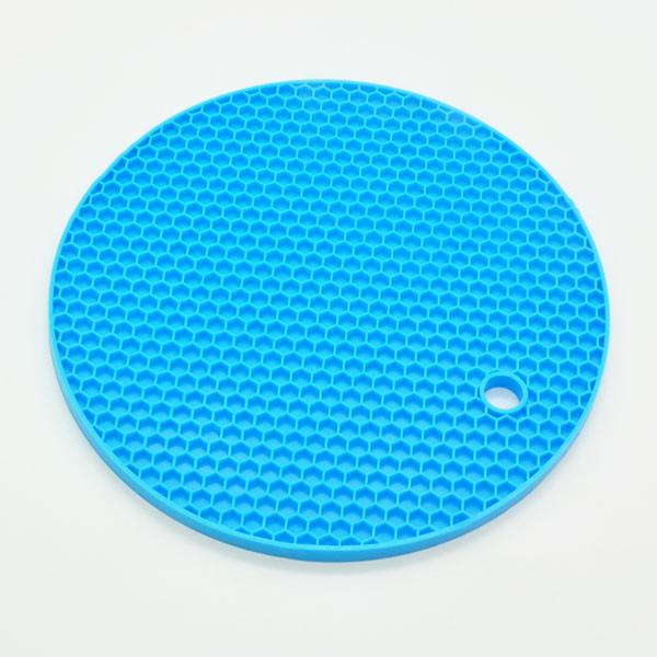 18cm Round Silicone Non-slip Heat Resistant Mat Coaster Cushion Placemat Pot Holder Kitchen Accessories