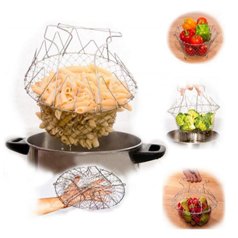 Foldable Deep Fry Chef Basket